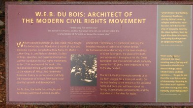 Information at W.E.B. Du Bois' boyhood homesite.